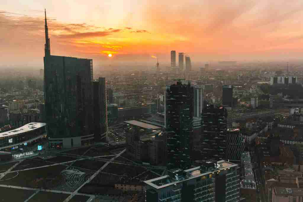 Immeubles d'une ville futuriste 